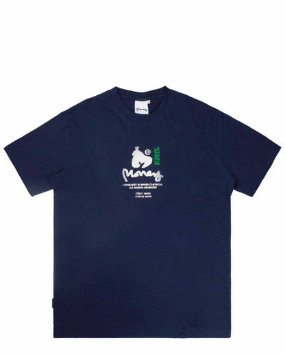 Copyright Stencil Tee Navy