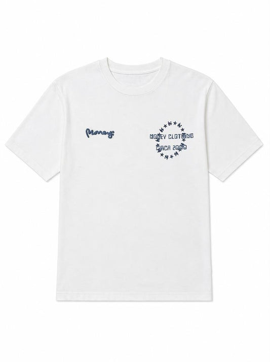 Money Junior Stars and Apes Tee White