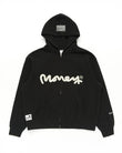 Sig Ape Heavy Weight Zip Thru  Hood Black