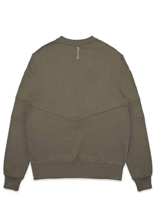 Double Money Crew Sweat Steel Grey