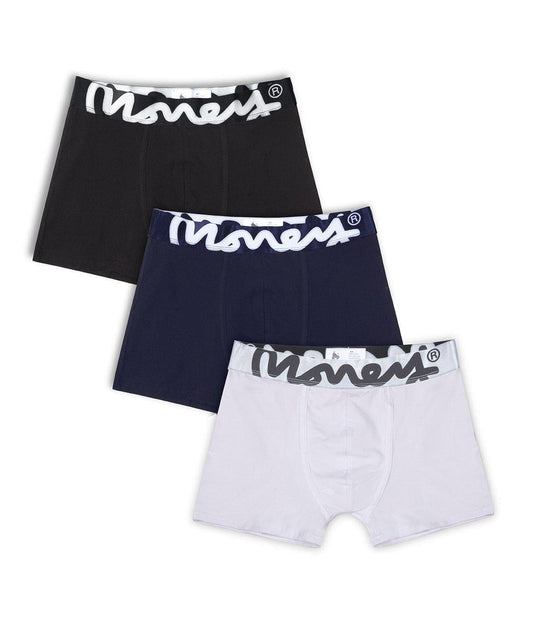Mix Chop Boxers 3pk White/Black/Navy