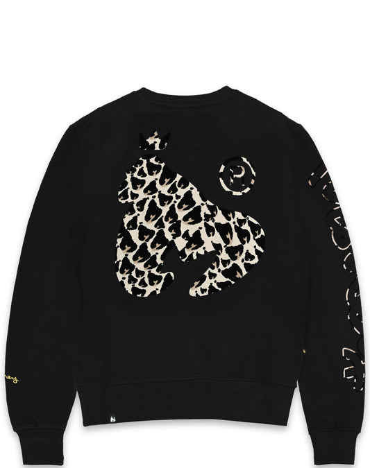 Sig Line Cheetah Crew Sweat Black