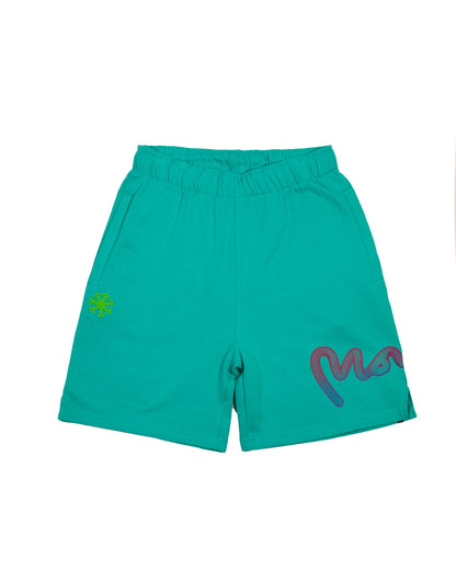 FLOW WAVE FADE SHORTS - TEAL
