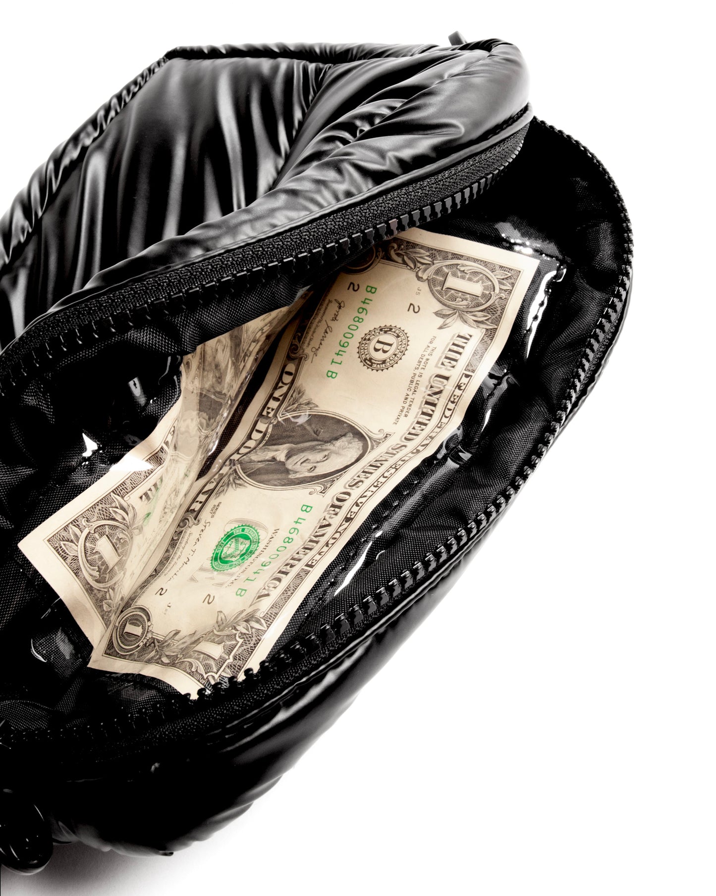 Money US$1 CASH SHOULDER BAG - BLACK