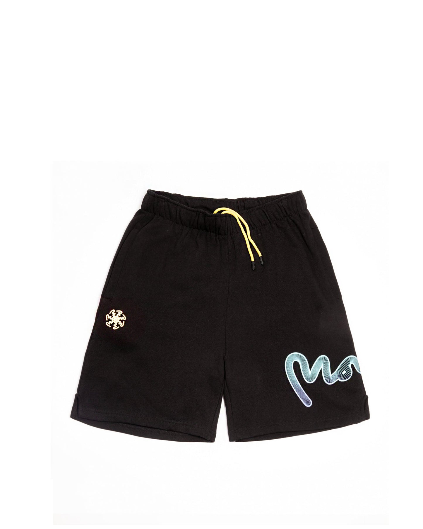 FLOW WAVE FADE SHORTS - BLACK