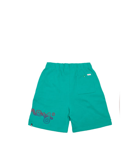 FLOW WAVE FADE SHORTS - TEAL