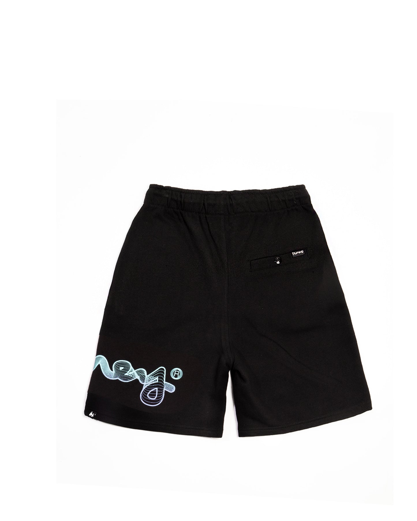 FLOW WAVE FADE SHORTS - BLACK