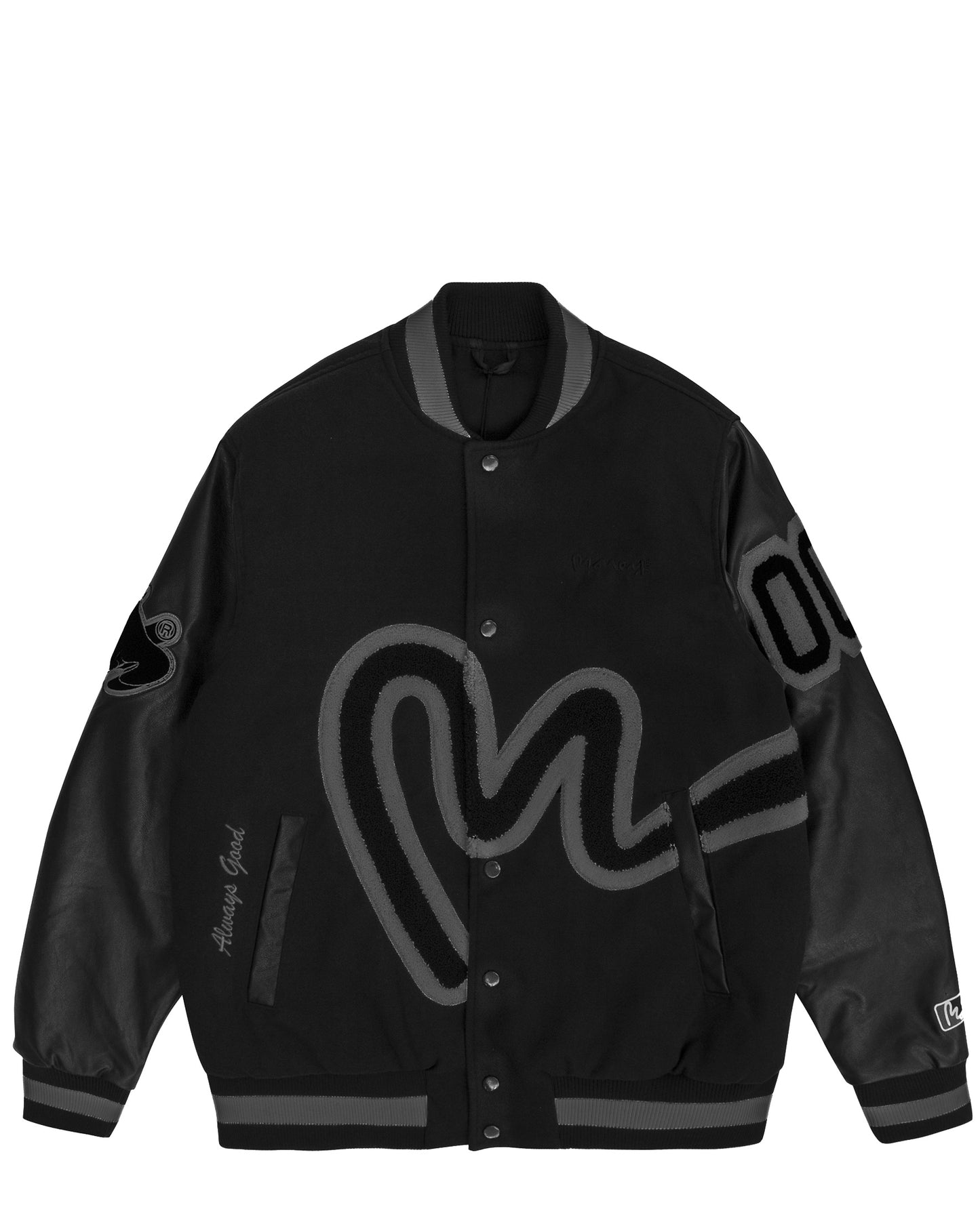 MONEY VARSITY JACKET BLACK