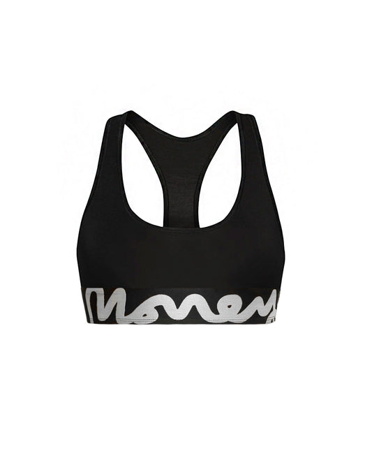 Womens Money Bralett Black