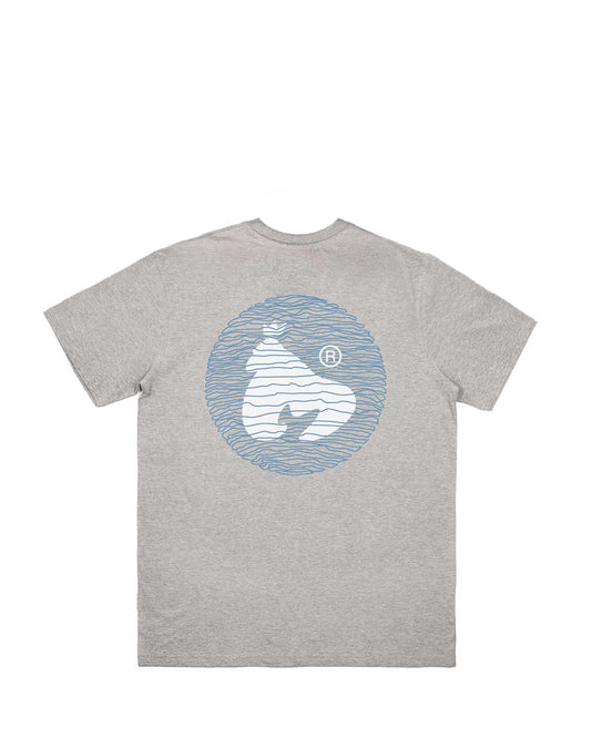 Wavy Ape Tee Grey Melange