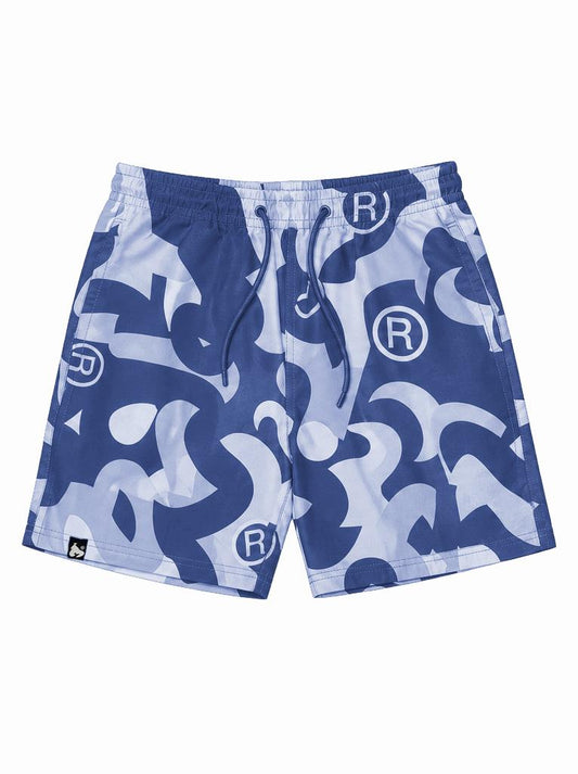 Junior Sig Camo Swim Shorts Navy/Blue