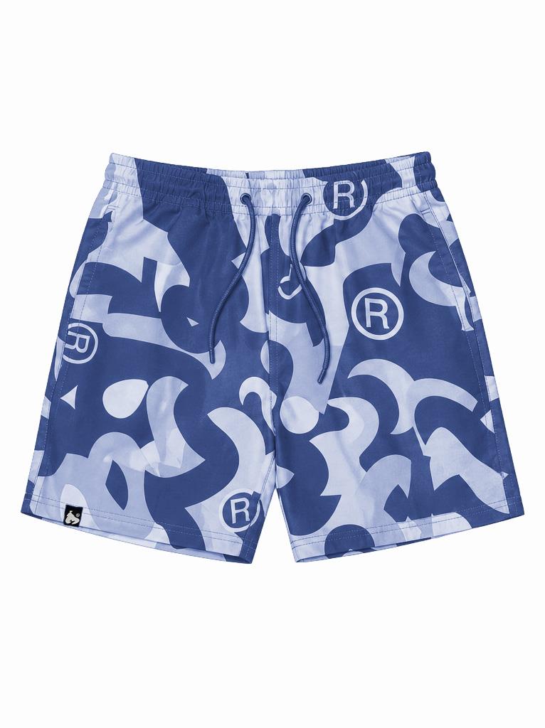 Sig Camo Swim Shorts Navy Blue