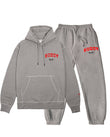 College Drop Sig Hood Tracksuit Grey Melange