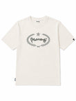 Money Laurel Sig Box Fit Tee White