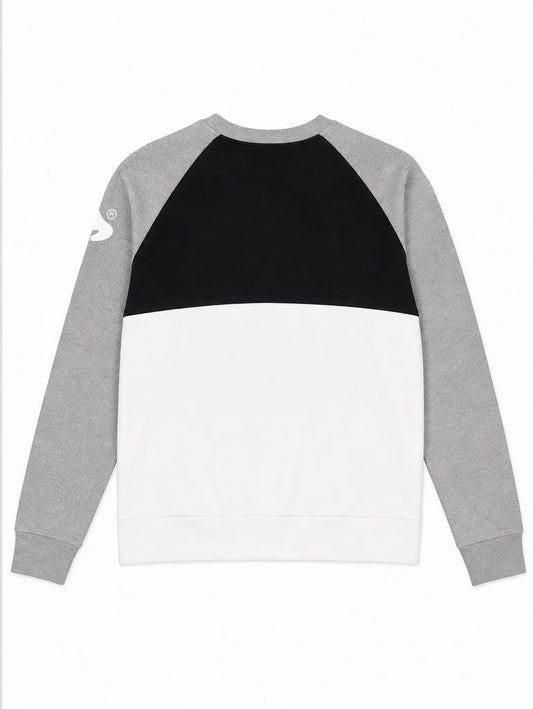 Colour Block Cut & Sew Sweat Grey