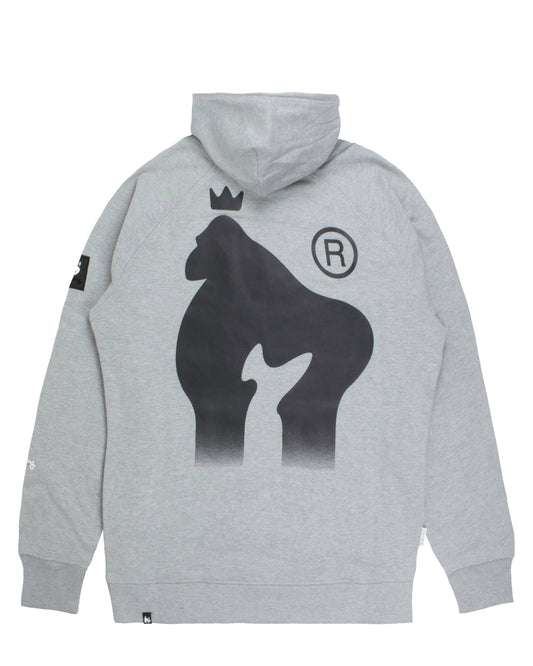 Drip Fade Hood Grey Melange