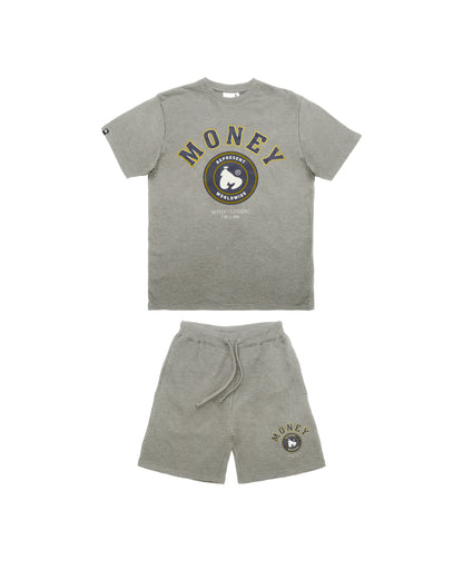 College Twin Set Grey Melange