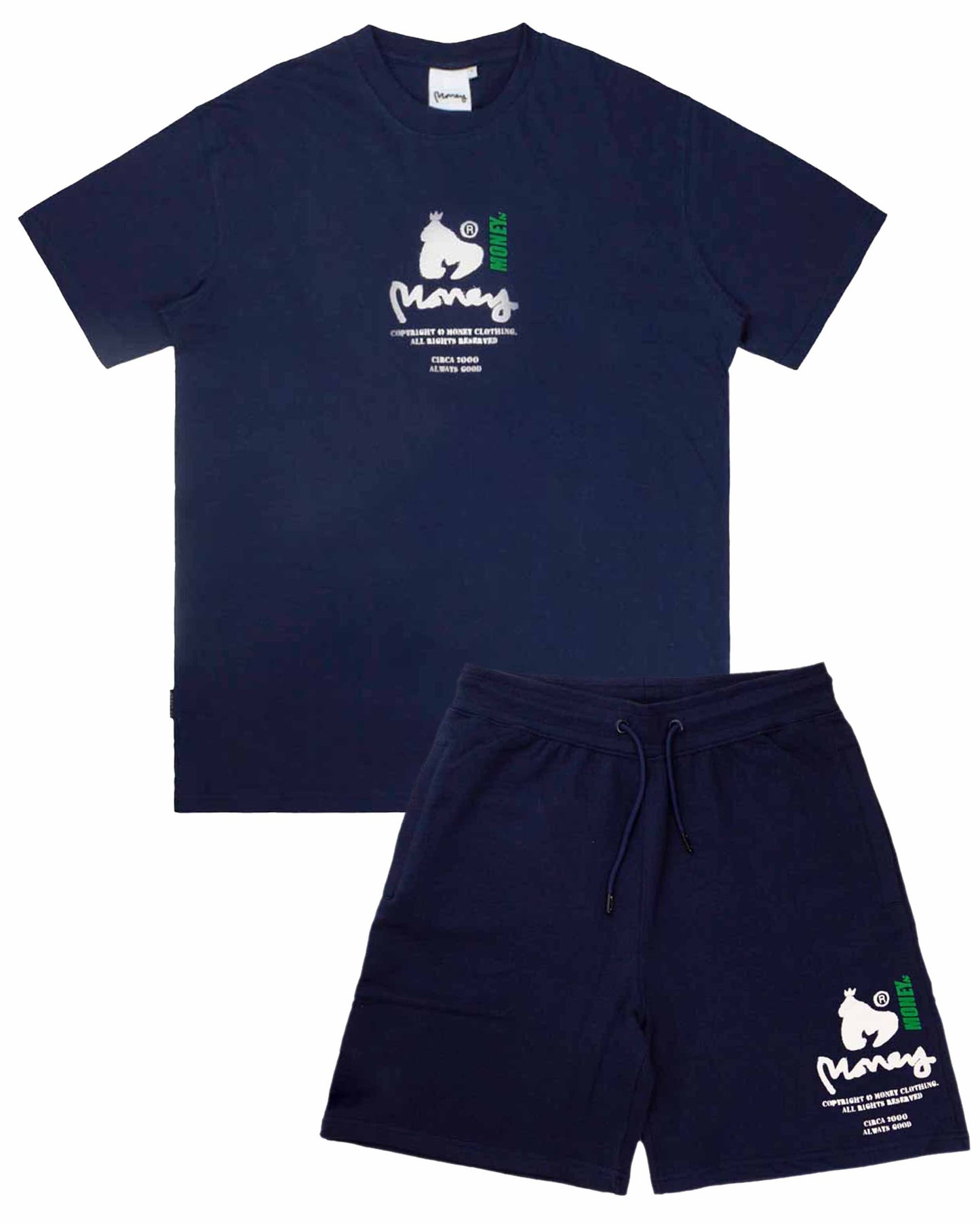 COPYRIGHT STENCIL TWIN SETS - NAVY