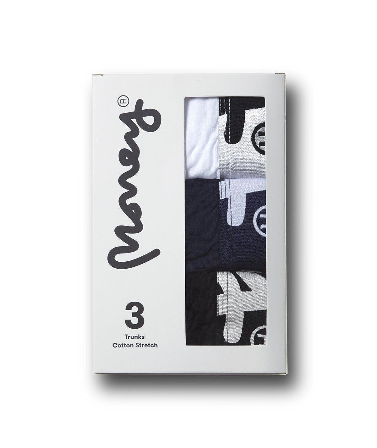Mix Chop Boxers 3pk White/Black/Navy