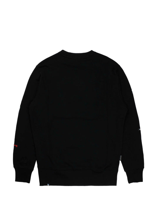 Gold Plate Crew Sweat Black