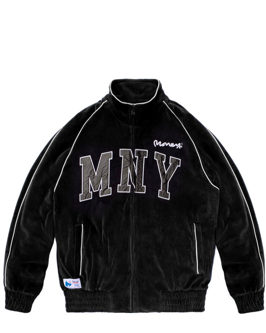 Money Velour Track Top Black