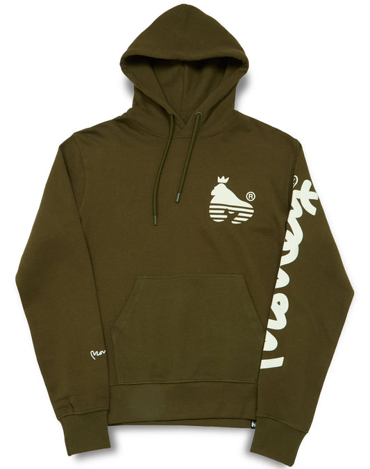 Sig Line Fleece Hood Olive