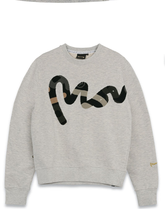 Big Sig Chenille Crew Sweat Oatmeal