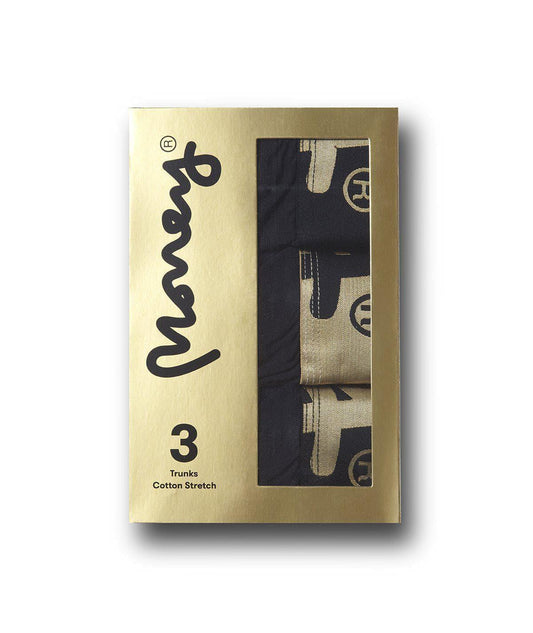 Gold Chop Boxers 3pk Black