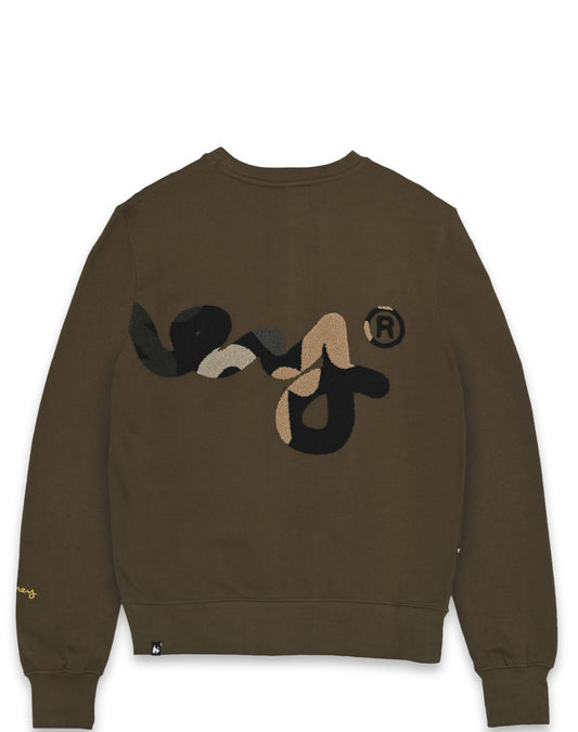 Big Sig Chenille Crew Sweat Tan