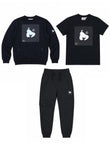Junior Combo Patch Tracksuit Black