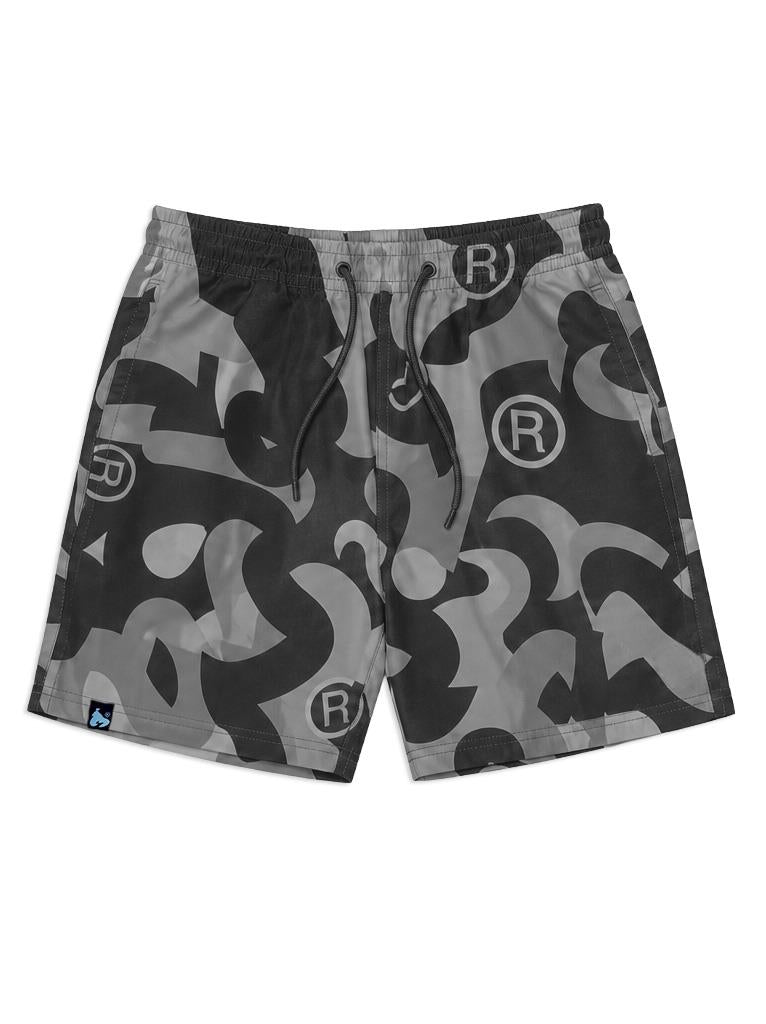 Sig Camo Swim Shorts Black Grey