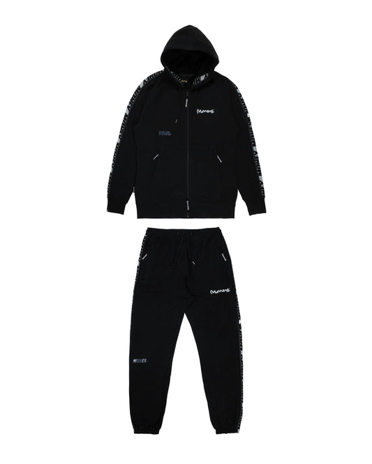 Money Flux Hood Tracksuit Black