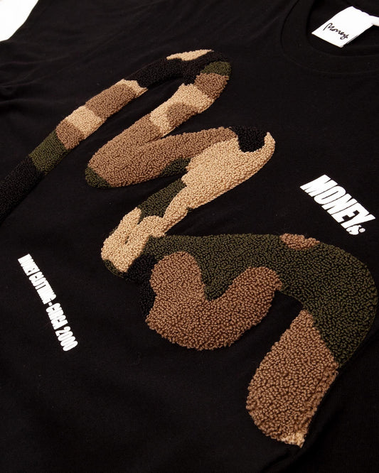 Chenille Big Sig Camo Tee Black
