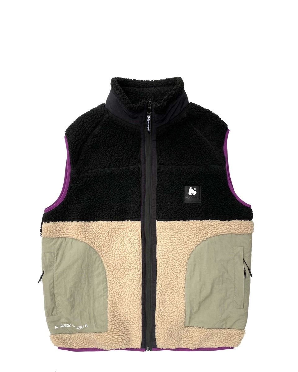 Fleeced Gilet Black Moon