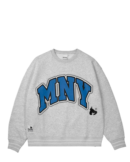 State Crew Sweat Grey Melange