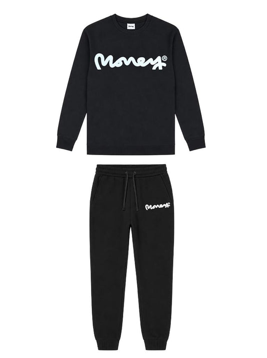 Junior Chop Sig Ape Crew Tracksuit Black