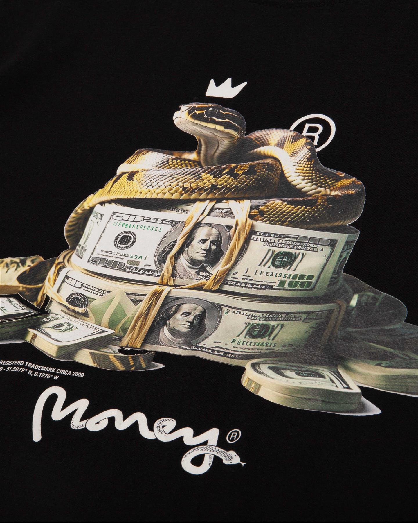 Money Snake Tee Black