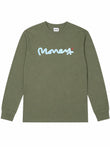 Money Junior Club Long Sleeved Tee Olive