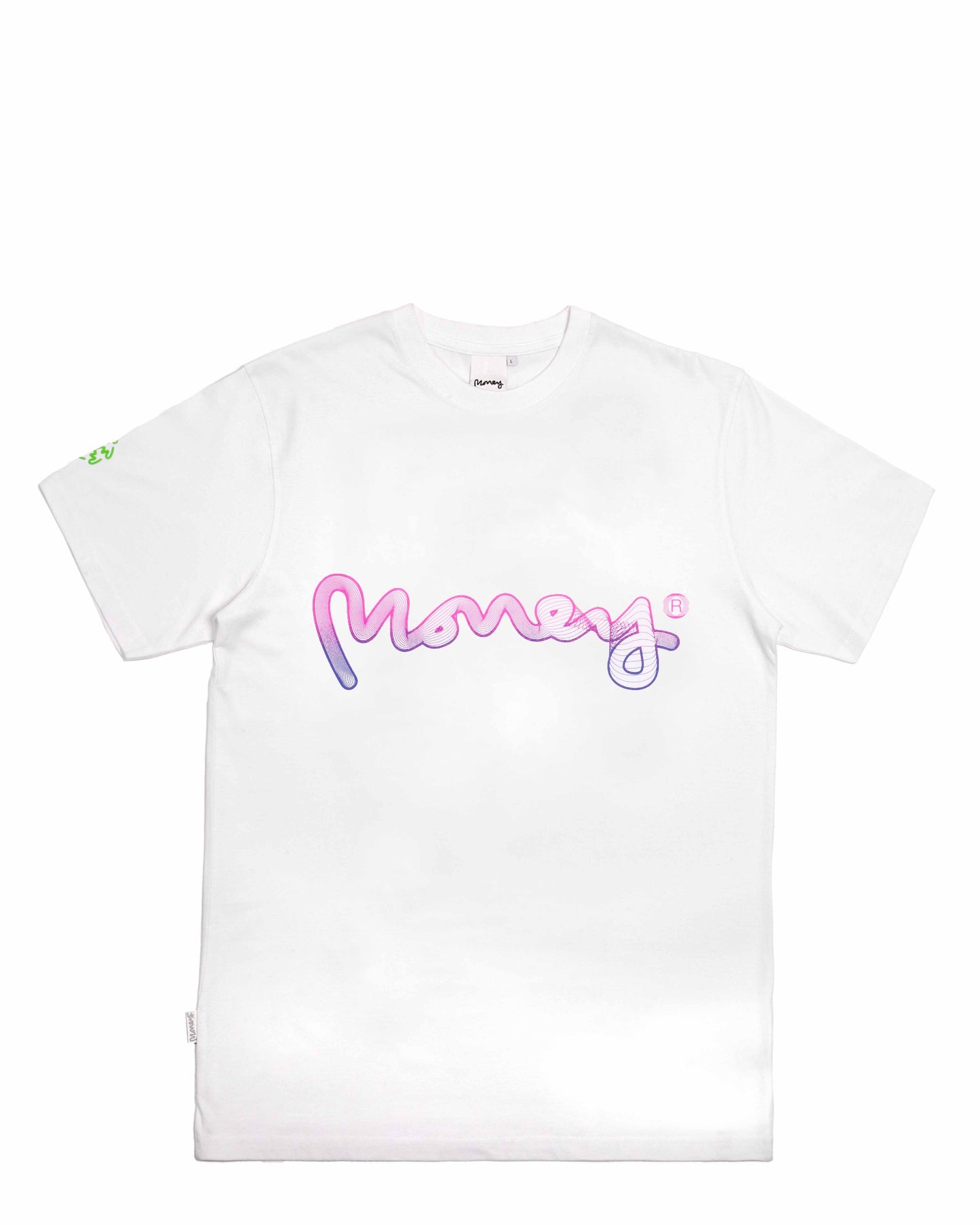 FLOW WAVE FADE TEE - WHITE