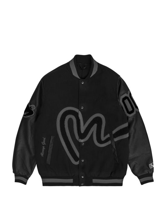 MONEY VARSITY JACKET - BLACK