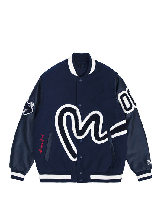 MONEY VARSITY JACKET - NAVY