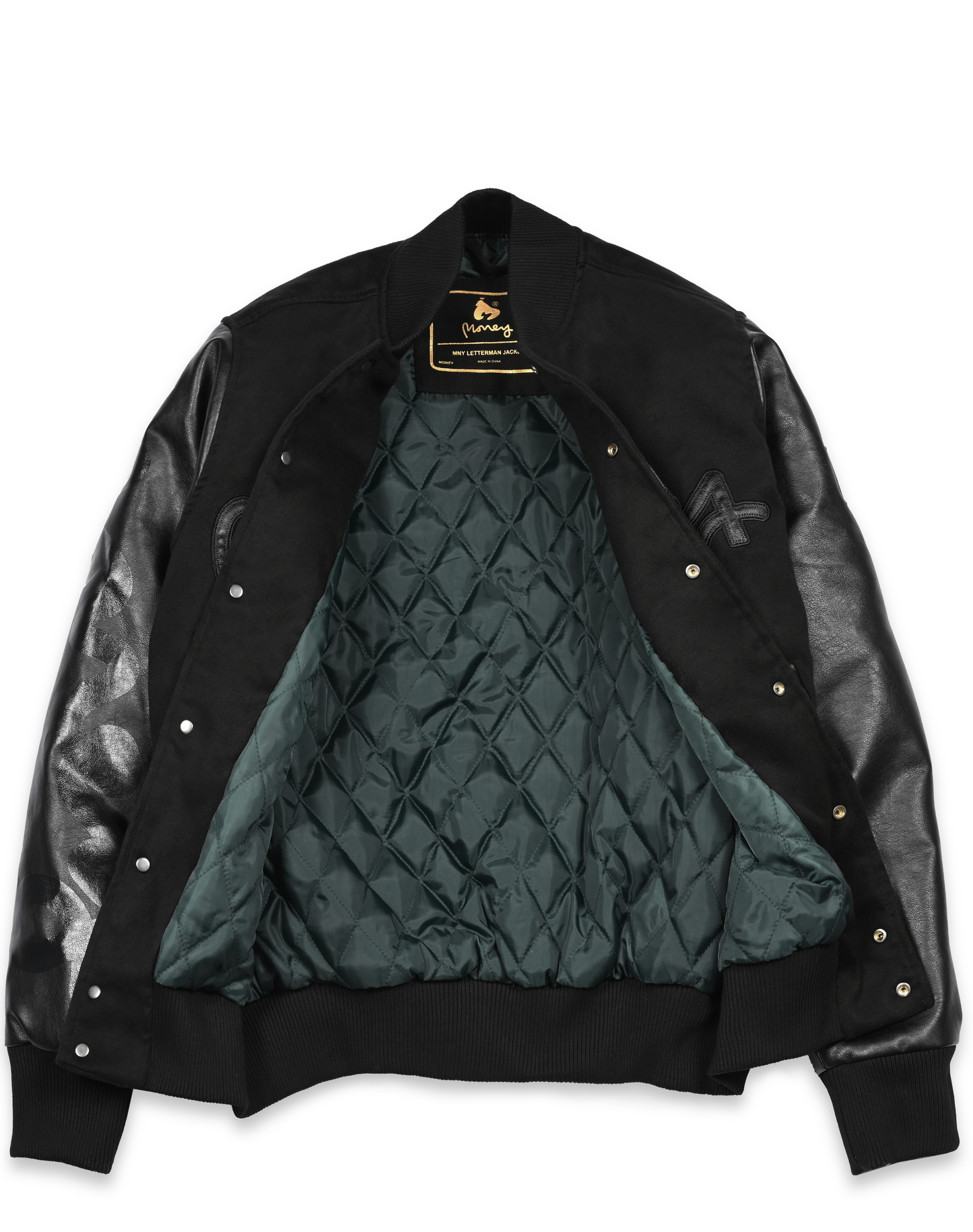 Max Black Letterman Jacket