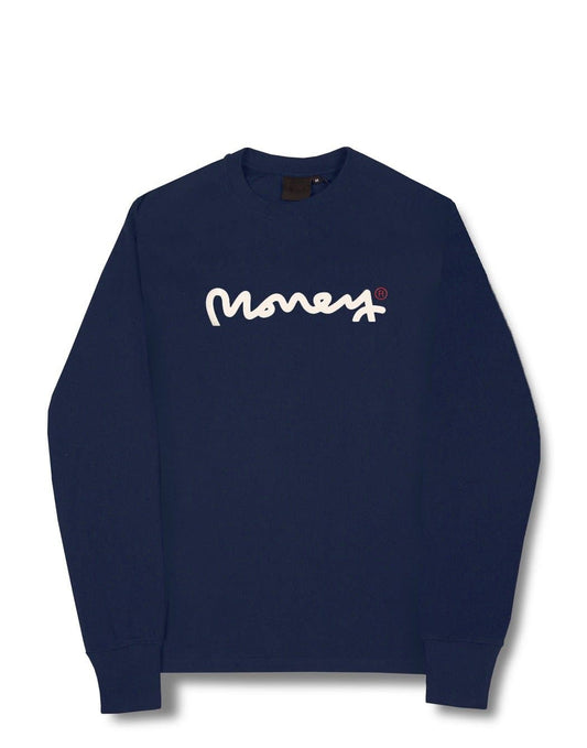 MONEY CLUB L/S TEE NAVY
