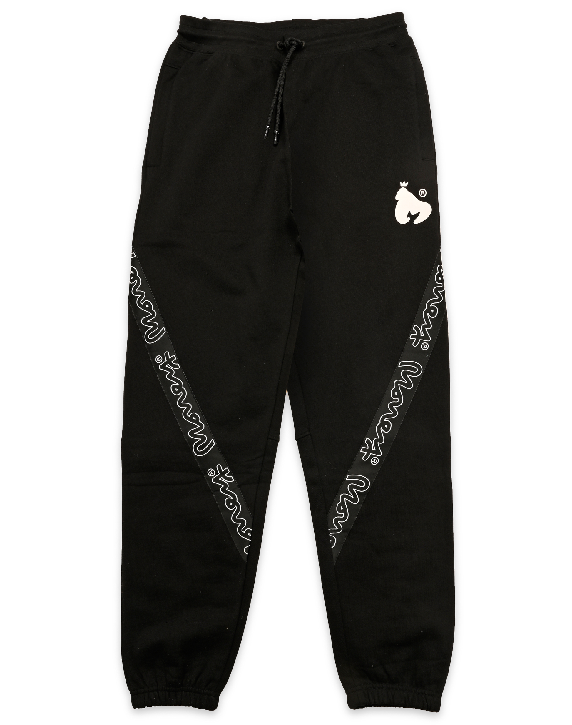 Black top money joggers