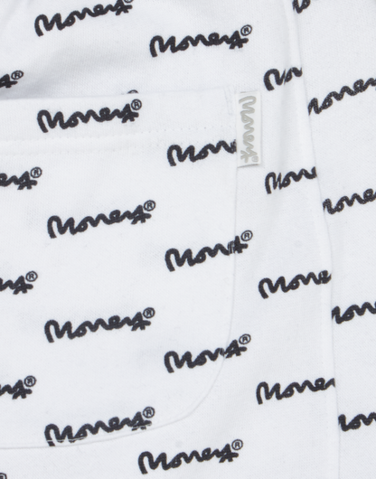 Money Clothing Micro Sig All Over Short White