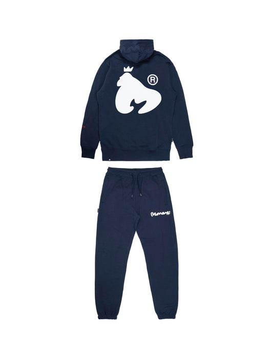 Money Chop Sig Ape Tracksuit in Navy