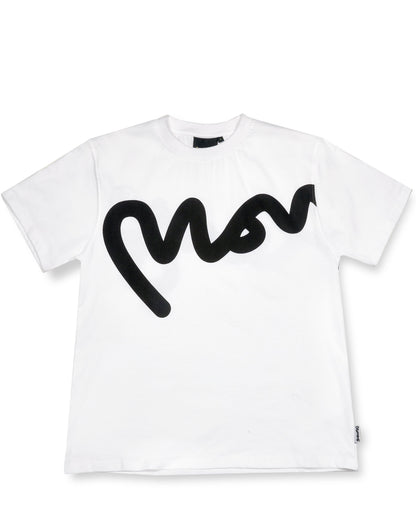 Womens money big sig tee white