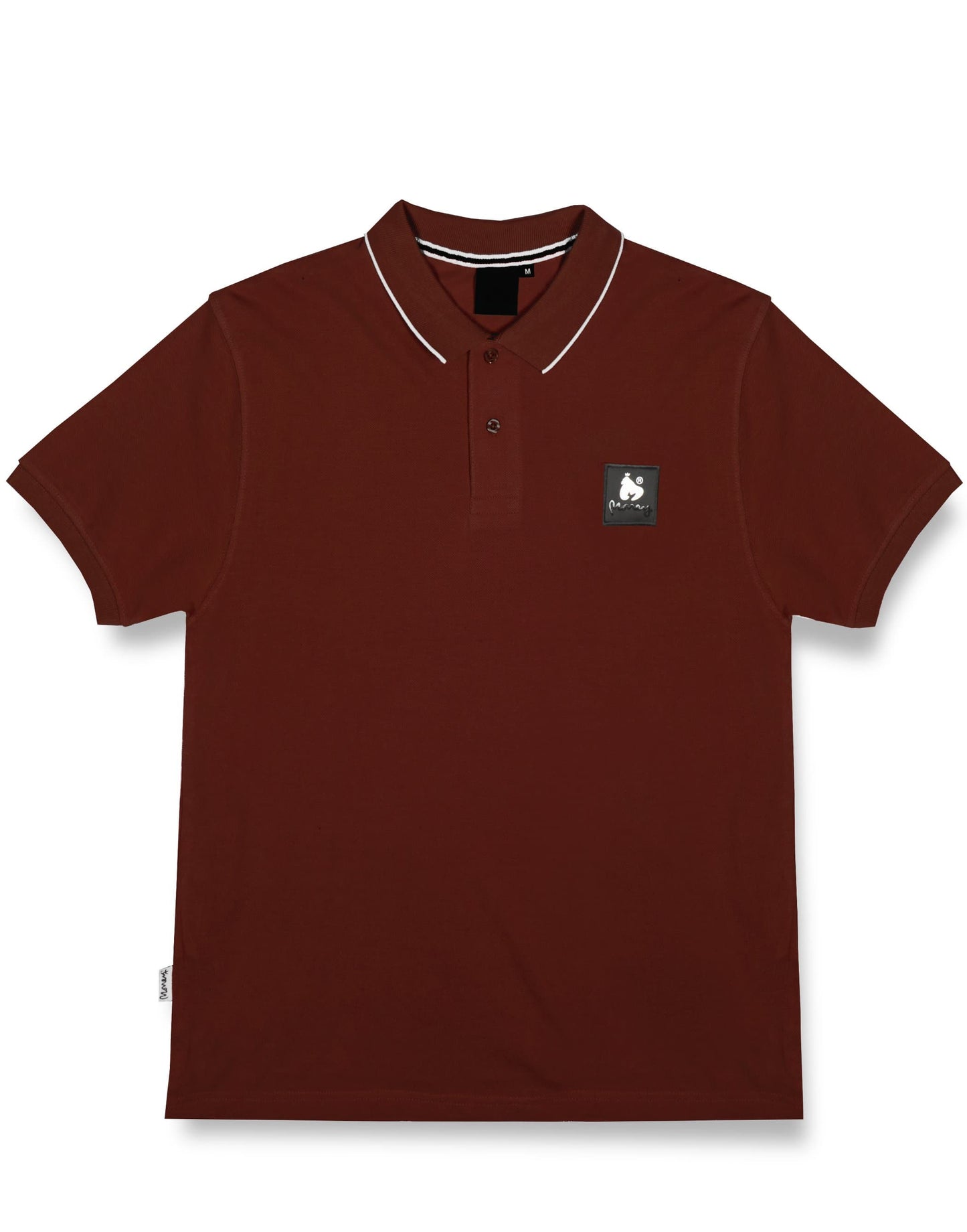 Clear patch logo polo red