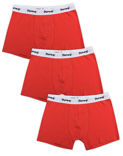 Red Repeat 3 Pack Boxer Shorts