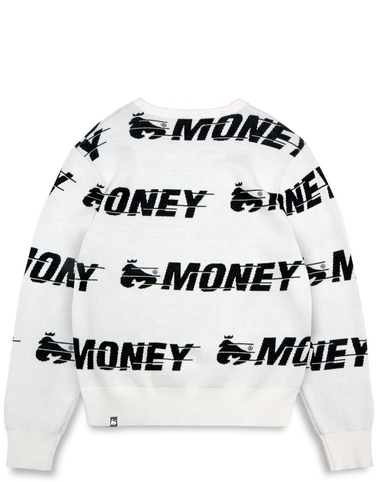 Money Clothing Motion Knit Crew White